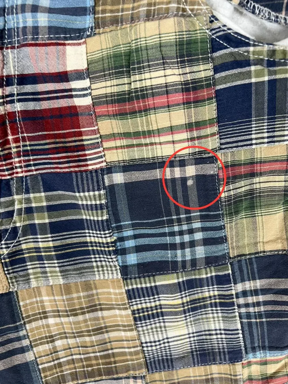 Vintage Phat Farm Shorts Mens 36 Multicolor Madras Plaid Patchwork Y2K Prep READ